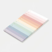 Regenboogstaven genummerd post-it® notes (Schuin)