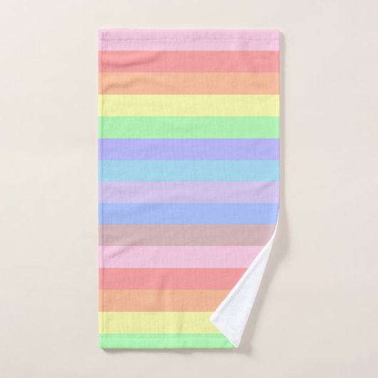 Regenboogstaven voor pastel bad handdoek (Handdoek)