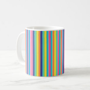 Regenboogstaven voor pastel koffiemok