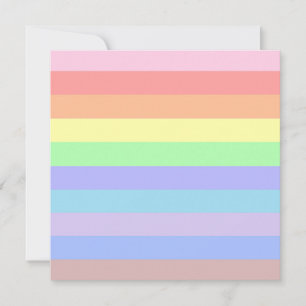 Regenboogstaven voor pastel notitiekaartje