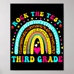 Regenboogsteen de testdag derde klas testdag poster