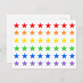 Regenboogsterren Briefkaart (Voorkant / Achterkant)