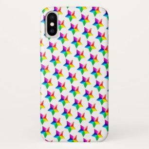 regenboogsterren op witte Hoesje-Mate iPhone case