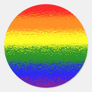 Regenboogsticker Ronde Sticker