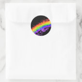 Regenboogsticker Ronde Sticker (Tas)