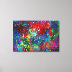 regenboogstoten canvas afdruk