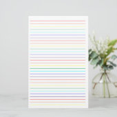 Regenboogstraal Eenvoudig Briefpapier (Staand voorkant)