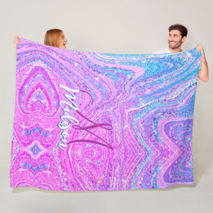 Regenboogstralen voor de eenhoorn fleece deken