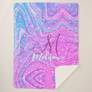 Regenboogstralen voor de eenhoorn sherpa deken