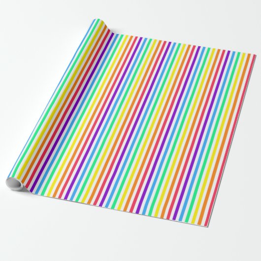 Regenboogstreep 13 cadeaupapier (Uitgerold)