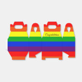 Regenboogstreep Bedankdoosjes (Uitgevouwen)