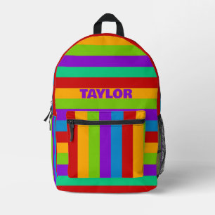Regenboogstreep Bedrukte Rugzak