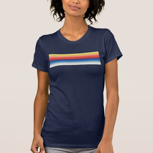 regenboogstreep t-shirt (Voorkant)