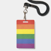 Regenboogstrepen Badge (Front with Lanyard)