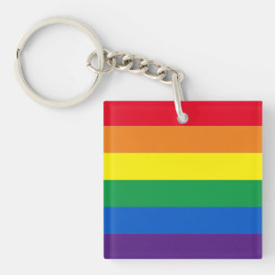Regenboogstrepen kleuren Lgbt gay flag Sleutelhanger