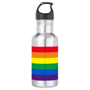 Regenboogstrepen kleuren Lgbt gay flag Waterfles