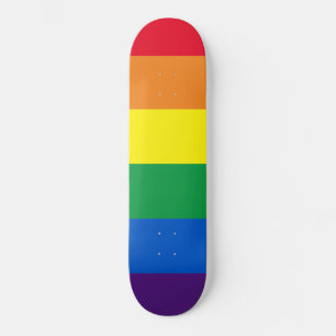 Regenboogstrepen kleuren Lgbt Lgbtq homovlag Skateboard