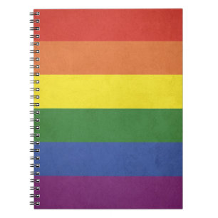Regenboogstrepen Notitieboek