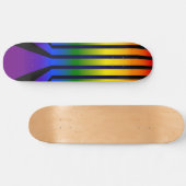 Regenboogstrepen Skateboard (Horizontaal)