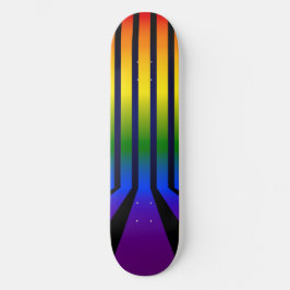 Regenboogstrepen Skateboard