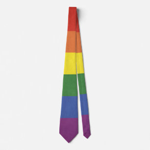 Regenboogstrepen Stropdas