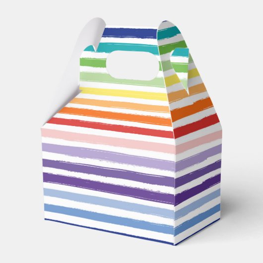 regenboogstripe patroonsterfdag bedankdoosjes (Achterkant)