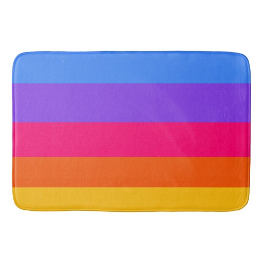 Regenboogstrips Badmat (Voorkant)
