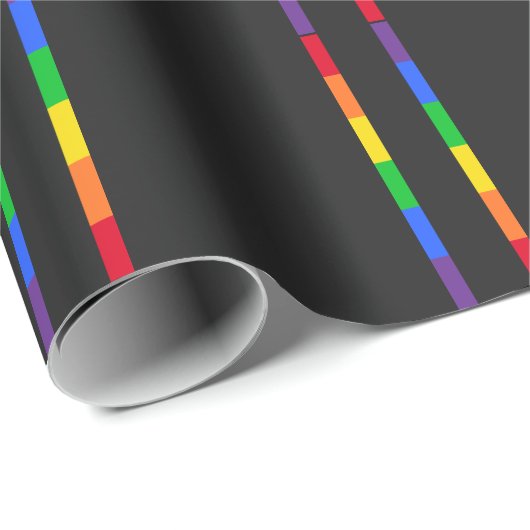 Regenboogstrips Cadeaupapier (Rol Hoek)