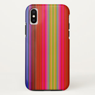 Regenboogstrips iPhone X Hoesje