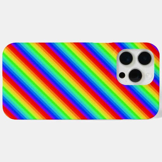 Regenboogstrips Case-Mate iPhone Case (Achterkant (horizontaal))