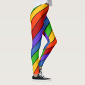 Regenboogstrips Diagonaal Leggings (Rechts)