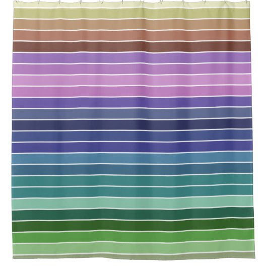 Regenboogstrips Douchegordijn (Voorkant)