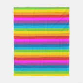 Regenboogstrips Fleece Deken (Voorkant)
