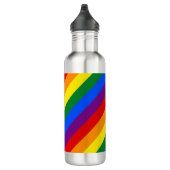 Regenboogstrips Gay Pride Design Water Fles (Rechts)