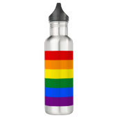 Regenboogstrips Gay Pride Design Water Fles (Links)