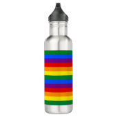 Regenboogstrips Gay Pride Design Water Fles (Rechts)