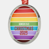 Regenboogstrips, Genesis 9:13 Metalen Ornament (Links)
