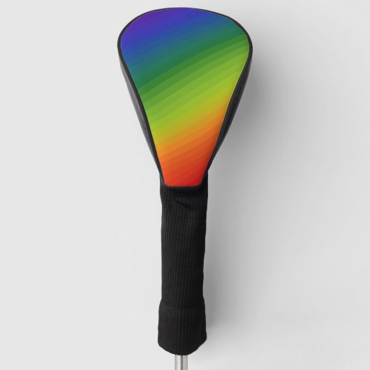 Regenboogstrips Golfheadcover (Voorkant)