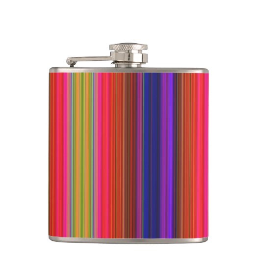 Regenboogstrips Heupfles (Voorkant)