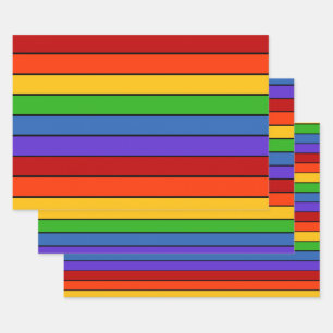 Regenboogstrips Inpakpapier Vel