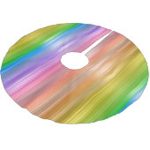 Regenboogstrips Kerstboom Rok (Gekanteld)