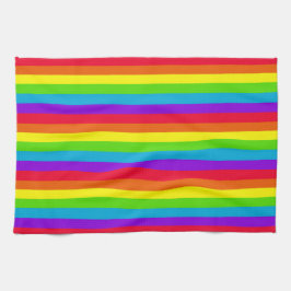 Regenboogstrips keuken- en handdoeken