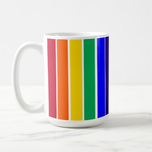 Regenboogstrips Koffiemok (Links)