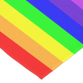 Regenboogstrips, korte-tafelrunner korte tafelloper (Hoek)