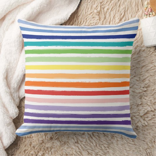  regenboogstrips kussen (Deken)