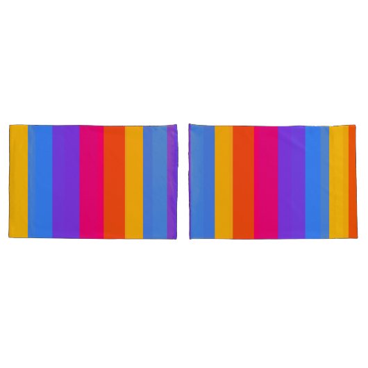 Regenboogstrips Kussensloop (Achterkant-Set)