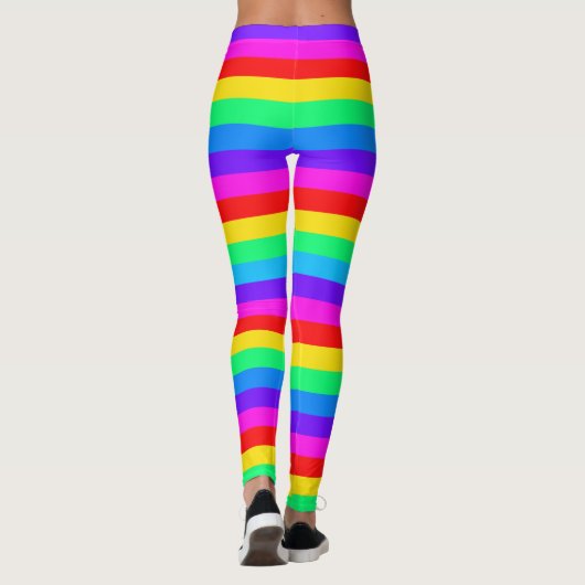 Regenboogstrips Leggings (Achterkant)