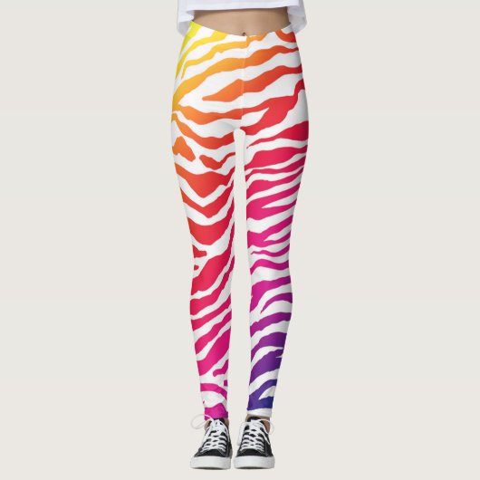 Regenboogstrips Leggings (Voorkant)