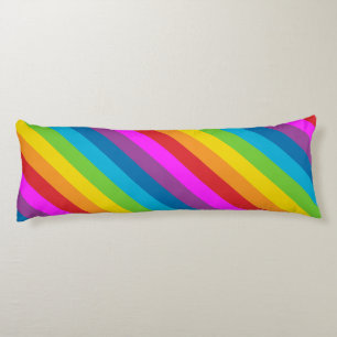Regenboogstrips Lichaamskussen