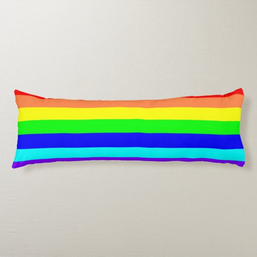 Regenboogstrips Lichaamskussen (Voorkant)